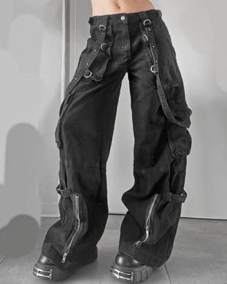 grunge denim pants punk jeans cross