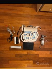 Wii nera con accessori