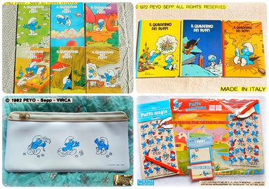 PUFFI Vintage 1980 9 QUADERNI Trasferelli Astuccio