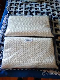 COPPIA CUSCINI ORTOCERVICALI MEMORY FOAM TENCEL NU