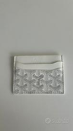 portacarte goyard bianco unisex