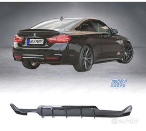 DIFFUSORE BMW F32 F33 F36 LOOK M PERFORMANCE NERO 