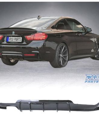 DIFFUSORE BMW F32 F33 F36 LOOK M PERFORMANCE NERO 