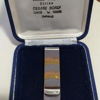 Molletta ferma banconote con strisce d'oro 