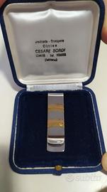 Molletta ferma banconote con strisce d'oro 