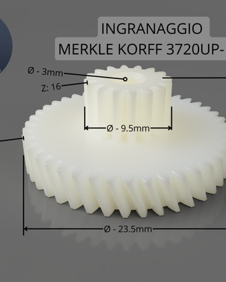 Ingranaggio Merkle Korff 3,3 rpm 3720UP-120