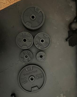 Set Palestra: Panca Bilancieri  Manubri  Pesi
