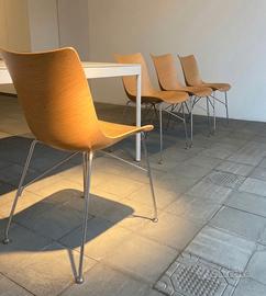 KARTELL sedie P WOOD ,set sedie in legno curvato