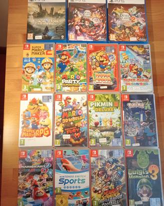 videogiochi PlayStation 5 e Nintendo switch 1