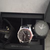 orologio da uomo uno AX e uno Guess 