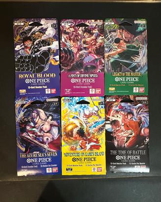 6 Paper sleeve Sealed Eng One Piece Card Game
