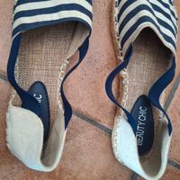 espadrillas blu e bianche 