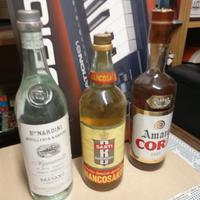  tris di bottiglie vintage anni 70