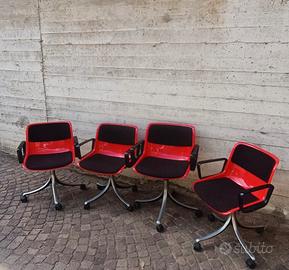 Sedie ufficio Tecno Modus design Osvaldo Borsani