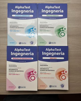 Kit completo libri Alpha Test TOLC-I – Come nuovi