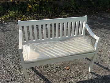 Panca legno con cuscino