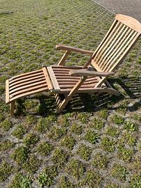Lettino prendisole in Teak, marca ERLI LEGNO