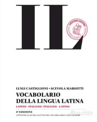 Vocabolario latino IL Castiglioni Mariotti nuovo 