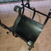 Portalegna in ferro battuto artigianale