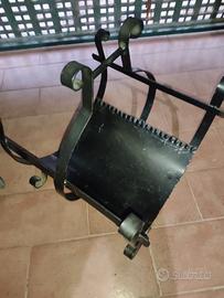 Portalegna in ferro battuto artigianale