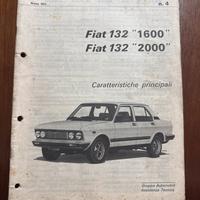Bollettino del servizio Fiat 132 1600/2000 del ‘77