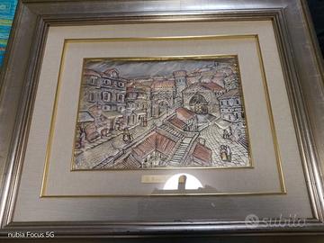 Quadro Brunelleschi su placca argento 925