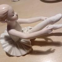 statuetta di ballerina in porcellana