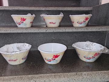 6 pezzi tazza Kellogg'S ciotola cereali infrangibi