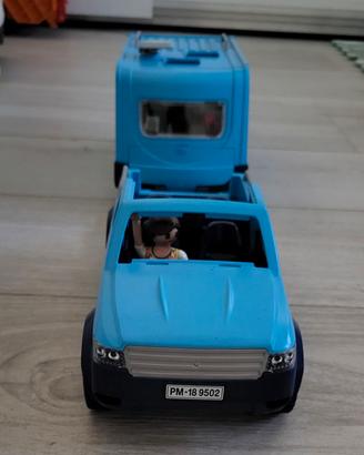 Playmobil 9502 - Pick up con roulotte