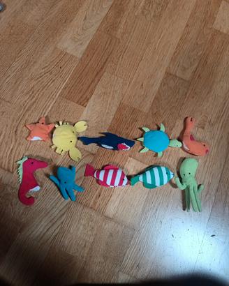 Animaletti marini per dito