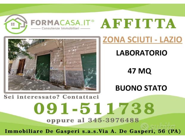 Laboratorio a palermo sciuti - lazio