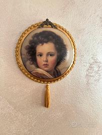 Coppia Quadretti Vintage Stile Miniatura
