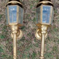 Coppia di lanterne in ottone 