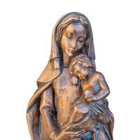 Scultura Madonna con bambino
