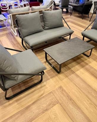 Salotto outdoor grigio antracite nuovo