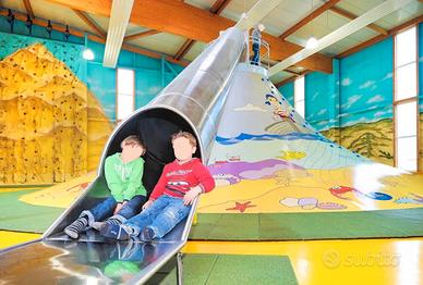 Gioco Vulcano Playground con Arrampicata e Scivolo
