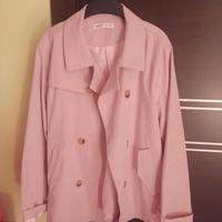 Shein cappotto trench doppiopetto 11 12 anni rosa