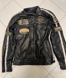 Giacca da moto donna in pelle stile vintage