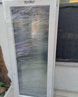 finestra pvc h.184x79.5 nuova 