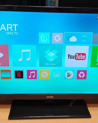 TV Miia 24" DVD FullHD con SmartBox MX10 Android 8