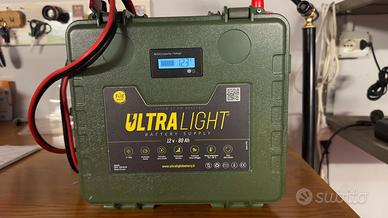 Batteria Litio Ultralight 12V 80Ah Full Baits