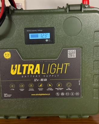 Batteria Litio Ultralight 12V 80Ah Full Baits