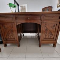 Scrivania Vintage-Ufficio- Legno massello