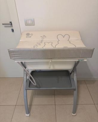 Fasciatoio pieghevole con vaschetta bagnetto Brevi