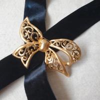 Spilla vintage fiocco 