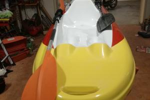 Canoa biposto con motore