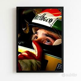quadro poster Ayrton Senna f1 
