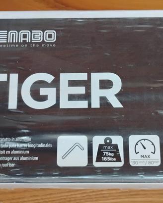 Barre da tetto per auto Menabò Tiger Silver
