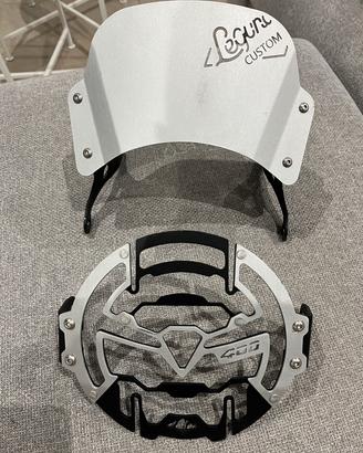 TriumphSpeed400 Cupolino Griglia faro Cafè racer