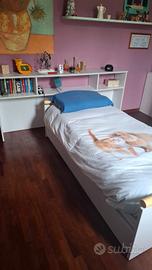 Letto singolo con secondo letto estraibile + mobil